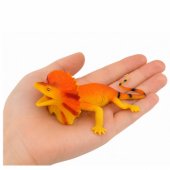 Collared Lizard Rubber Figure Stretchable Realistic 19cm