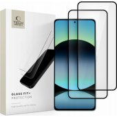 Glass Fit+ 2 vnt. apsauginis stiklas, skirtas Xiaomi Redmi Note 14 4G/ 5G, juodas