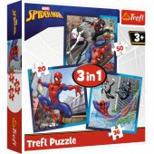 3-in-1 Puzzle - Spider Friends - Disney Marvel Spiderman Trefl 34874