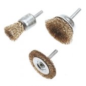 Verto Wire brushes for drill set of 5pcs. 62H614