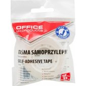 Office Products Biuro lipni juosta 19mm, 33m, su pakabinimo kilpa, skaidri