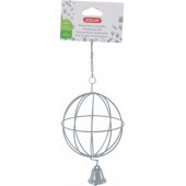 Zolux metalinis šieno kamuolys pakabinimui, 10 cm skersmens, pilkas