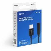 Adapter audio AK-74 USB-C Jack 3,5mm