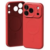 Semi-Silicone Case with MagSafe iPhone 17 Pro Red