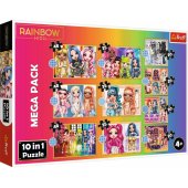 Trefl Puzzle 10in1 Collection of fashion dolls - MGA Rainbow High 9600