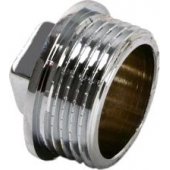 Ferro chromuotas žalvarinis kamštis 1/ 2" (KOR3C)