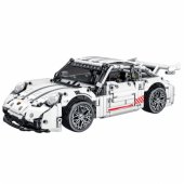 Konstruktorius GT lenktyninis automobilis, baltas, 1:14, 1268 vnt.
