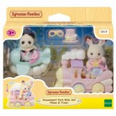 Epoch Sylvanian Families - pramogų parko žaidimų rinkinys, traukinio atrakcionas