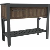 Extendable Party Station Walnut