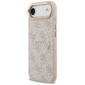 PU Leather 4G Gold Frame MagSafe iPhone Air Pink