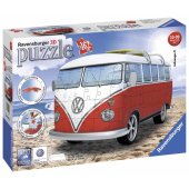 3D Volkswagen T1 baltai raudonas 162 vnt.