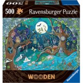 Ravensburger medinė dėlionė Fantasy Forest (505 dalys)