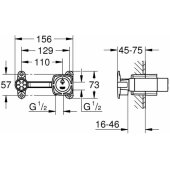 Single-lever mixer 1/ 2″ Concealed Body