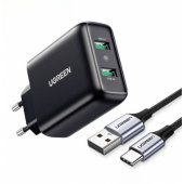 10216B 2xUSB-A 18W Black