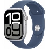 Watch Series 10 Cellular 46mm Silver/ Denim Band - S/ M