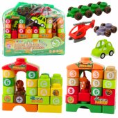 Educational Construction Blocks in a Bag Dinosaurs Numbers Letters 91