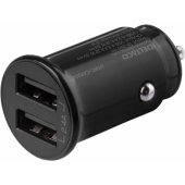 Car Charger 12/ 24 V 12W 2x USB-A Black