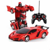 Auto robotas transformeris + nuotolinio valdymo pultas, transformuojamas automobilis 2 viename, daugiafunkcis