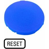 Eaton Pushbutton insert 22mm flat blue with description RESET M22-XD-B