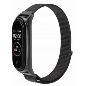 Mi Band 5/ 6/ 7 nailoninis dirželis, juodas
