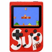 Electronic Game Console Retro Sup 400 Games LCD 8 Bit Red