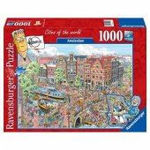 Puzzle 1000 Brainteaser Amsterdam Multicolored