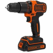Black&Decker BDCHD18KB - juodas / oranžinis - lagaminas, 2x Li-Ion baterijos 1.5A