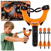 Sports Set of Skill Slingshot with Whistling Arrows Orange 15M