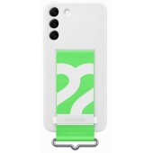 "Silicone Cover with Strap Galaxy S22+ (EF-GS906TWEGWW)" White