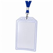ID Card Case Transparent Vertical 10.5 x 6 cm