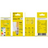 LED kaitrinė lemputė E27, A60, 10 W, 1300 lm, 3000 K, 360°