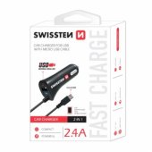 "USB 2.4A + Micro USB Cable 60cm" Black
