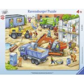 Ravensburger dėlionė vaikams 06120 – didelės statybinės transporto priemonės –