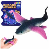 Flying Fish Rubber Figure Stretchable Realistic Ocean Fish 12 cm