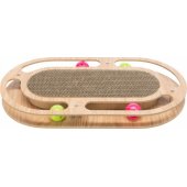 Trixie Cardboard scratching post with toys, wood/ cardboard, with catni