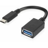 Adapteris USB-C į USB-A 0,14 m juodas
