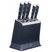 EverSharp 5 dalių peilių rinkinys ir peilių stovas su integruotu galąstuvu