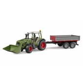 Fendt Vario 211 with front loader and side trailer, model vehi