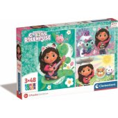 Clementoni CLE puzzle 3x48 SuperColor Gabby House 25290