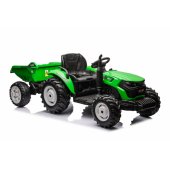 HC-306 Battery Operated Tractor With Trailer Light Green 24V
