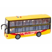 Double Decker Bus 1:16 Lights Sounds Friction Drive Yellow