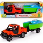 _7601718 Lena Truckies Off-road Pickup with trailer and boat