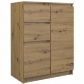 Topeshop KOMODA SZAFKA 2D2S 70CM DĄB ARTISAN DRZWI SZUFLADY (2D2S ARTI