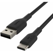 Boost Charge USB-C į USB-A 15cm juodas