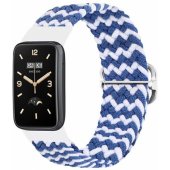 Pintas dirželis Mi Band 7 Pro/ M7 Pro (7), mėlyna-balta