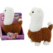 Llama Interactive Pet ruda alpaka vaikščiojimo žaidimas, 23 cm