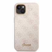Guess PC/ TPU 4G Metal Camera Outline Case for iPhone 14 Pink