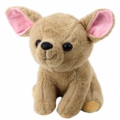 Plush Mascot Cuddly Toy Small Dog Chihuahua Beige 22cm