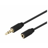 Extended audio cable 3.5mm - 3.5mm 5m black