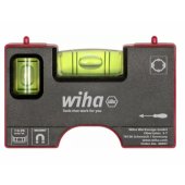 Wiha mini spirit level Pocket 8 cm (grey/ red, with magnet)